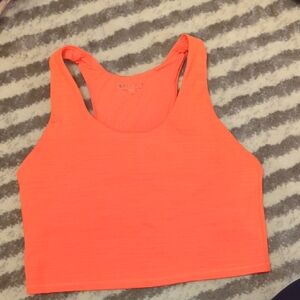 Athleta Women's Orange Crop Tank Top